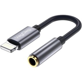 Resim VegGieg iPhone Lightning to 3.5MM Örgülü Kulaklık Dönüştürücü Adaptör 