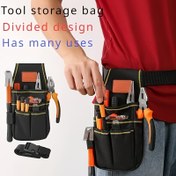 Resim Elektrikçinin Sevgisi 1 Gelişmiş Rüya Kılıfı Araç Çantası, Oxford Bezinden Yapılmış, Süper Dayanıklı! Matkaplar ve donanımlarınızı parmaklarınızın ucunda saklamak için mükemmel olan, olmazsa olmaz bel çantası 