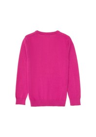 Resim U.S. Polo Assn. Kız Çocuk Fuşya V Yaka Basic Kazak 50316777-VR023 