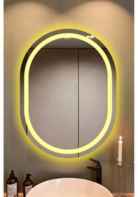 Resim 80 X 60 Cm Günışığı Aydınlatmalı Banyo Aynası Net Görüş Diğer 