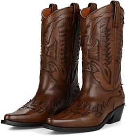 Resim Kahverengi Bayan Kovboy Çizmesi (Buz) 