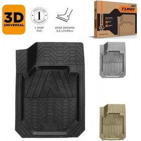 Resim Promats Tuna 3d Havuzlu Paspas 5 Parça Siyah 