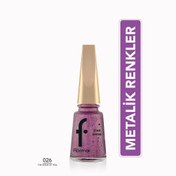Resim Flormar Star Shine Yoğun Pigmentli Metalik Görünümlü Oje 026 The Shine Of You 
