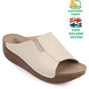 Resim Capone Outfitters Anatomik Yumuşak Konforlu Taban Dolgu Topuklu Anne Terlik 