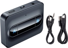 Resim HUIOP C31 BT 5.0 Ses Verici 3.5mm AUX Jack USB Dongle Müzik Taşınabilir Kablosuz BT Adaptörü Araba PC TV Kulaklıkları 