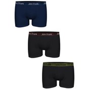 Resim JOHN FRANK ÜÇLÜ PREMIUM BLACK BOXER 