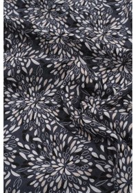Resim Müslin Örtü 120X120 Cm Doğal Pamuk Müslin Ebruli Lacivert - Lacivert 