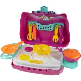 Resim Oyuncak Mutfak Seti 11 Parça Arabalı Set 