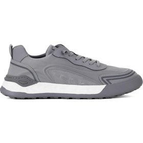 Resim GAMELU Wine Erkek Gri Beyaz Paraşüt Memory Ortopedik Taban Yürüyüş Sneaker Günlük Sneaker Spor Ayakkabı 