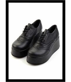 Resim Bambi Siyah Kadın Oxford Ayakkabı K01154180409 