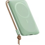Resim Rock P89 10.000 Mah 20W Magsafe Kablosuz Şarjlı Powerbank Yeşil 
