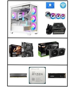 Resim RAMTECH BİLGİSAYAR AİR Ryzen 5 5600 | RTX 5060 | 16Gb Ram | 1Tb M.2 Nvme | 360m Sıvı Soğutma Masaüstü Gaming Bilgisayar 