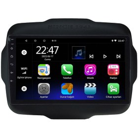 Resim Celali Tuning Jeep Renegade 2016-2020 Android 12 Carplay Navigasyon Multimedya - 2gb Ram 32gb Hdd 