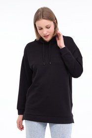 Resim WL ILSE 17BT231 5FX Siyah Kadın Sweatshirt 
