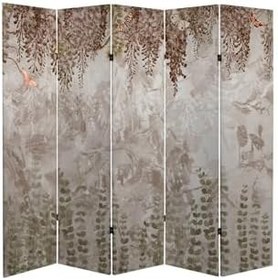 Resim Kelebekler ve Doğa Temalı Özel Tasarım Paravan Room Divider TYBParavan-1006100408273, 180 x 180 
