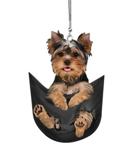 Resim Araba Kolye Sevimli Mini Köpek Şekli Kolye Pratik İç Araba diğer 