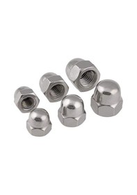 Resim Paslanmaz Krom Kör Somun. M6. 20 Adet. 6mm 