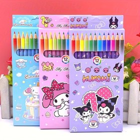 Resim Sanrio Günlük Ofis Malzemeleri Curren Melody 12 Renkli Kalem Kutusu Seti 