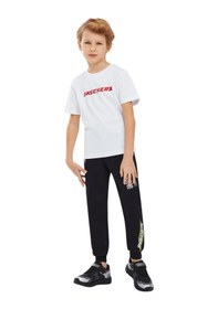 Resim Skechers Lightweight Fleece B Jogger Sweatpant Erkek Çocuk Siyah Eşofman Altı Sk241076-001 SIYAH 