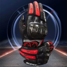 Resim Scoyco MC122 Yazlık Eldiven Kırmızı 