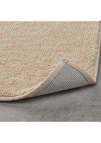 Resim Kaydırmaz Banyo Paspası Açık Bej Renk MeridyenDukkan 60x120 cm Banyo Tekstili Bej 