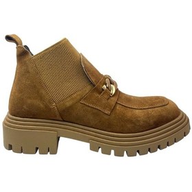 Resim Albini 26101071s Hakiki Süet Deri Kadın Bot Taba 