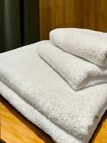 Resim 8 Parça Beyaz Banyo Havlu Seti Ayak Havlusu, Büyük Banyo Havlusu, Banyo Havlusu, Saç Havlusu 
