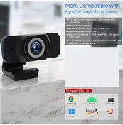 Resim Tenfowee 1080p Usb Web Kamera - Mikrofonlu Gece Görüşlü Video Konferans Ve Canlı Yayın Kamerası 