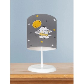 Resim Home Bebek ve Çocuk Odası Sarı Filli Balon Desenli Abajur 