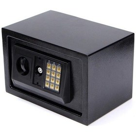 Resim 20 E Şifreli, Anahtarlı Emanet Kasa Siyah 