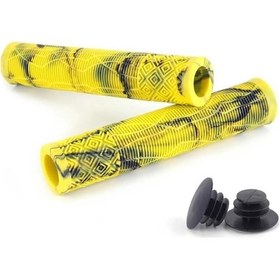 Resim Epic 165mm Sarı Siyah Renkli Bmx Dirt Jump Bisiklet Elcik Sarı 