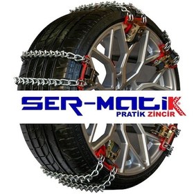 Resim Ser-Matik Pratik Kar Zinciri Takviyeli Serme Patinaj Zinciri "L" 