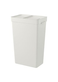 Resim Hallbar Açık Gri Çöp Kutusu Atık Ayırma Kutusu 10 Litre 