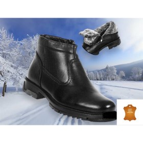 Resim MAKRAS EXCLUSIVE %100 HAKİKİ FLOTER DERİ KÜRKLÜ İÇ ASTAR TERMO TABAN BOT 