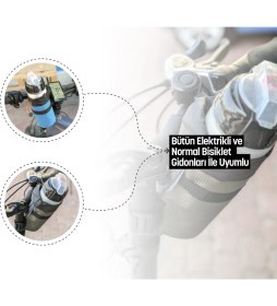 Resim Bike And Art Gidon Suluk Çantası - Kumaş Matara Kafesi - Bisiklet Şişelik (Elektrikli ve Normal Bisiklet Uyumlu) 