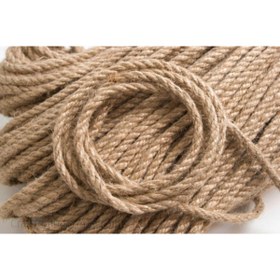 Resim Ekodoğa Jüt Halat 6 Mm 40 Metre Ip Halat Hasır Ip Dekor Ipi Jüt Kendir Jüt Çuval Ipi 