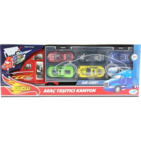 Resim Taşınabilir Die Cast Metal Araçlı Kamyon 