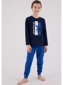 Resim U.S. Polo Assn. U.s. Polo Assn Erkek Çocuk Lacivert Pijama Takımı 5274-48745 Lacivert 
