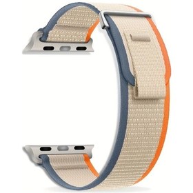 Resim Sunshine022 Nylon İwatch Ultra 2 Ultra Band 49mm 46mm 45mm 44mm 42mm 41mm 40mm 38mm Kadın Erkek Mixed Color 3 Esnek Spor Kayış 