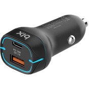 Resim Bix BX-CCP36BK 36W QC 3.0 USB Type-C PD Araç İçi Hızlı Şarj Adaptörü Siyah 