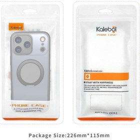 Resim iPhone Uyumlu 17 Kalebol 360 Derece Dönen Magsafe Manyetik Tutucu Telefon Kasası İçin Şeffaf 