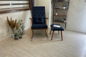Resim TREND NATUREL PUFLU SALLANAN SANDALYE, ANTRASİT GRİ 
