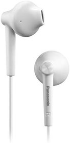 Resim PANASONIC RP-TCM55E-W - Kablolu ve Kulak İçi Mikrofonlu Kulaklık (Cep Telefonu için Stereo Kulaklık, MP3/MP4, Uzaktan Kumanda, Rahat Uyum, Neodim Mıknatıs), Beyaz 