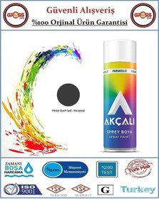 Resim Akçalı Sprey Boya - 400ml Tam Dolum - Parlak Siyah 