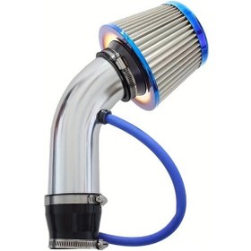 Resim Xuweiwei Silvery 76mm 3inch Yüksek Akışlı Paslanmaz Çelik Performans Hava Filtresi Mantar Başlık 