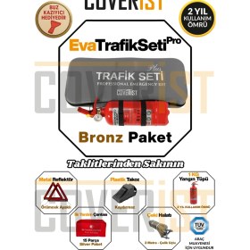Resim Coverist Eva Trafik Seti Plus - 1 kg Yangın Tüpü - 2 Yıllık - Gri - Bronz Paket 