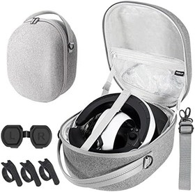 Resim Hard Carrying Case Compatible for PS VR2, Fuimllar Portable Hard Shell Travel Case Storage for Playstation vr2 Headset and Controllers, Includes Lens Protector, Lens Cloth, Velcro Cable Management 