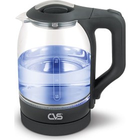 Resim Yaşam 1.8 L Siyah Cam Kettle 