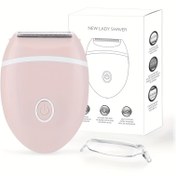 Resim Kadınlar için Elektrikli Tıraş Makinesi, Bikini Bacak ve Koltuk Altı Kılları İçin Taşınabilir Trimmer, Çıkarılabilir Başlıklı Islak/Kuru Kullanım (Pil Dahil Değildir) 