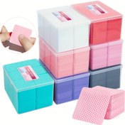 Resim 1080 adet Tırnak Cilası, Kirpik, Tırnak Yıkama Bezleri, Sihirli, Düşmeyen Saç Bezleri - 1080 Adet Verimli Yüklemeler ve Boşaltmalar İçin, Tırnak Bakım Aksesuarları, Güzellik Ürünleri Saklama, Şeffaf Saklama, Dayanıklı Saklama Kutusu 